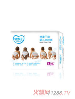 优恩之棉柔干爽纸尿裤L