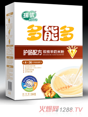 瑞優(yōu)多能多雙核羊奶米粉