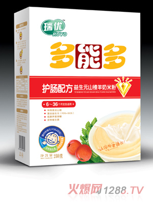 瑞優(yōu)多能多益生元山楂羊奶米粉