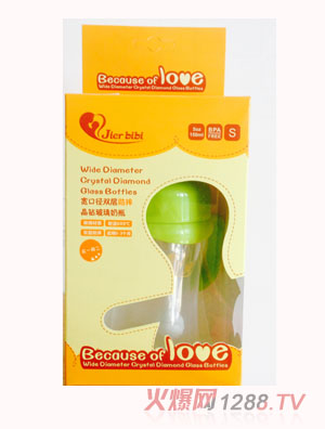 JIERBTBT150ml晶钻玻璃奶瓶