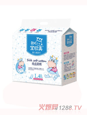宝欣美纸尿片纯丝柔棉L40片