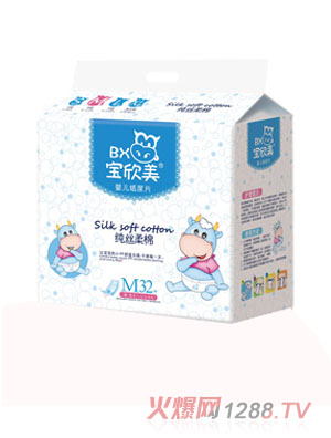 宝欣美纸尿片纯丝柔棉M32片