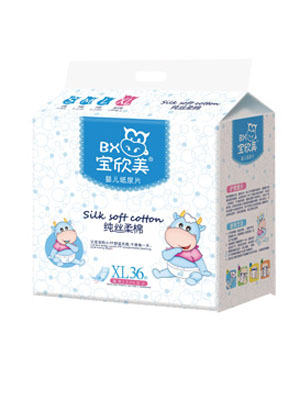 宝欣美纸尿片纯丝柔棉XL36