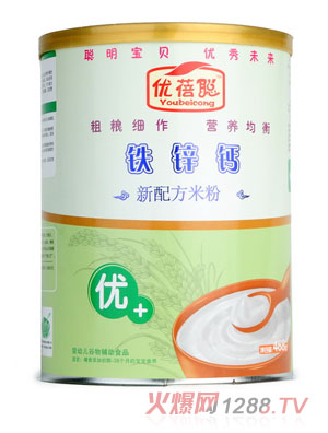 优蓓聪铁锌钙优+营养米粉(铁听)