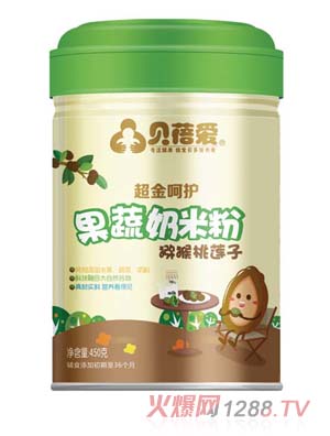 貝蓓愛(ài)果蔬奶米粉（獼猴桃蓮子）