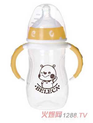 贝乐嘉PP奶瓶240ML（黄色）