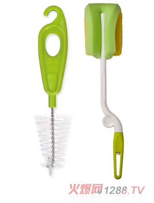 伊斯卡尔进口海绵奶瓶刷+奶嘴刷