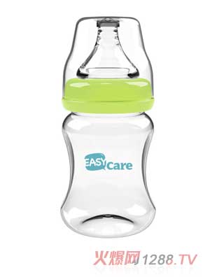 伊斯卡尔150ml玻璃宽口径奶瓶（绿）