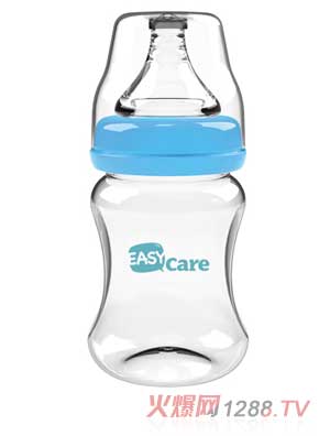 伊斯卡尔150ml玻璃宽口径奶瓶（蓝）