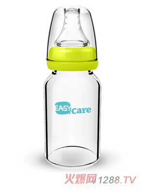 伊斯卡尔120ml玻璃标准口径奶瓶（绿）