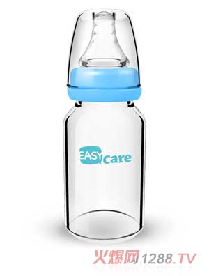 伊斯卡尔120ml玻璃标准口径奶瓶（蓝）