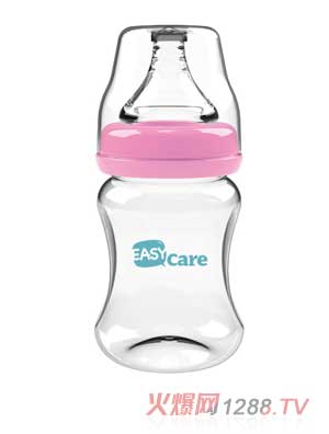 伊斯卡尔150ml玻璃宽口径奶瓶（红）