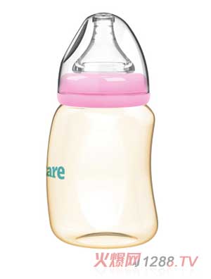 伊斯卡尔180mlPPSU企鹅哺乳瓶（红）