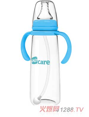 伊斯卡尔240mlPP自动标准口径奶瓶（蓝）