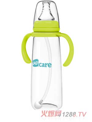 伊斯卡尔240mlPP自动标准口径奶瓶（黄）