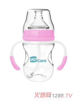 伊斯卡尔160mlPP自动宽口径奶瓶（红）