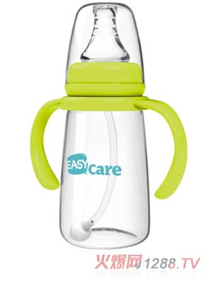 伊斯卡尔160mlPP自动标准口径奶瓶（黄）