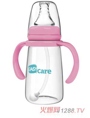 伊斯卡尔160mlPP自动标准口径奶瓶（红）