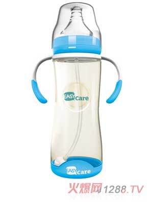 伊斯卡尔320mlPPSU自动宽口径感温奶瓶（蓝）