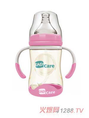 伊斯卡尔160mlPPSU自动宽口径感温奶瓶（红）