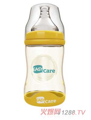 伊斯卡尔160mlPPSU宽口径感温奶瓶（黄）