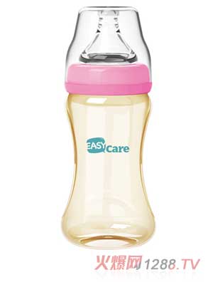 伊斯卡尔240mlPPSU宽口径奶瓶（红）