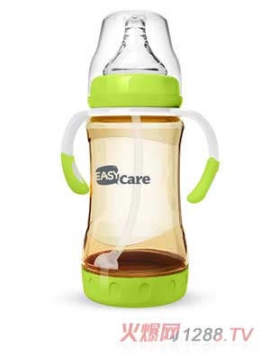 伊斯卡尔240mlPPSU防胀气自动奶瓶（绿）