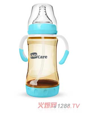 伊斯卡尔240mlPPSU防胀气自动奶瓶（蓝）