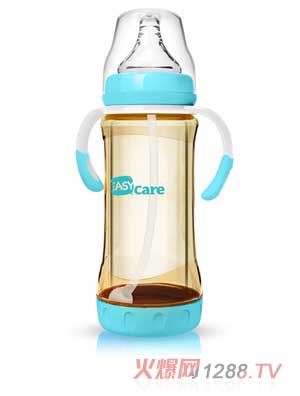 伊斯卡尔220mlPPSU安全玻璃自动奶瓶（蓝）
