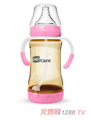 伊斯卡尔240mlPPSU防胀气自动奶瓶（红）