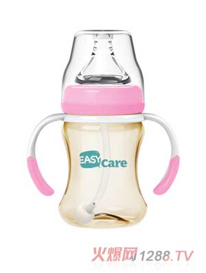 伊斯卡尔160mlPPSU自动宽口径奶瓶（红）