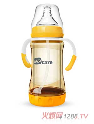 伊斯卡尔160mlPPSU安全玻璃自动奶瓶（橙）
