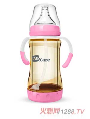 伊斯卡尔160mlPPSU安全玻璃自动奶瓶（红）