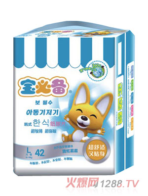 寶必備嬰幼兒紙尿片L碼42片