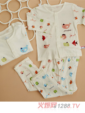 金色小鱼芦荟纤维单面小鱼开胸套