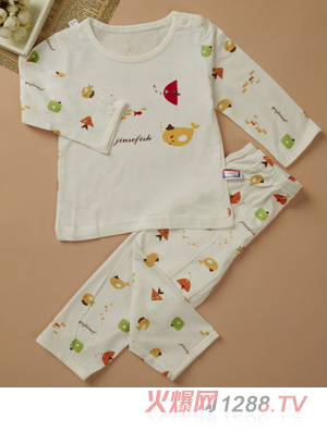 金色小鱼芦荟纤维单面小鱼肩开套