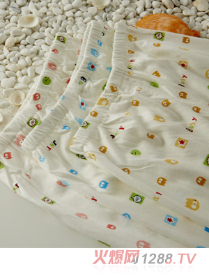 金色小鱼麻塞尔纤维单面小鱼单条裤