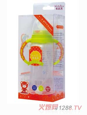 唯昵熊标口感温奶瓶300ml