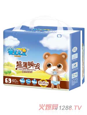 婴王之星超薄瞬吸纸尿片S