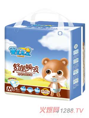 婴王之星舒肤瞬吸纸尿裤M