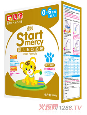 启泽金装婴幼儿配方奶粉金盒1（盒）