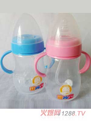 菲儿宝300ML宽口PP全自动奶瓶（粉蓝）