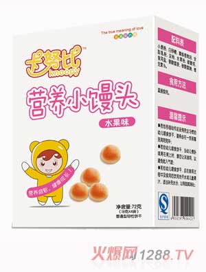 卡努比水果味营养小馒头