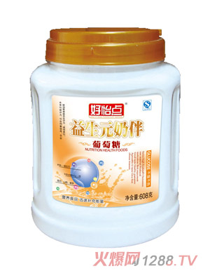 好怡點(diǎn)益生元奶伴侶葡萄糖608克