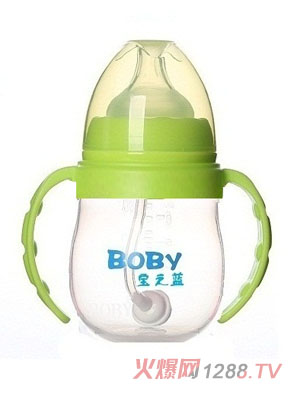 小苹果仿生奶瓶180ML绿色