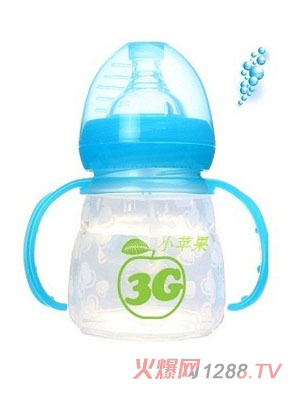 3G小苹果软奶瓶150ML蓝色