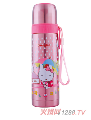 Bunnytoo子彈頭保溫杯500ml粉色