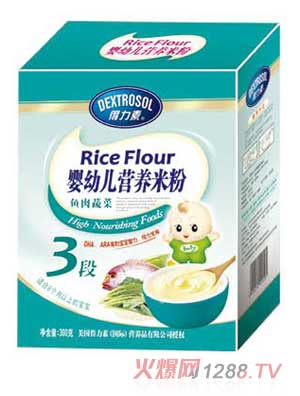 得力素鱼肉蔬菜yingye营养米粉