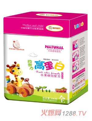 智慧熊水果缤纷均衡高蛋白营养米粉-火爆孕婴