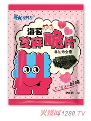 爱贝力海苔芝麻脆片